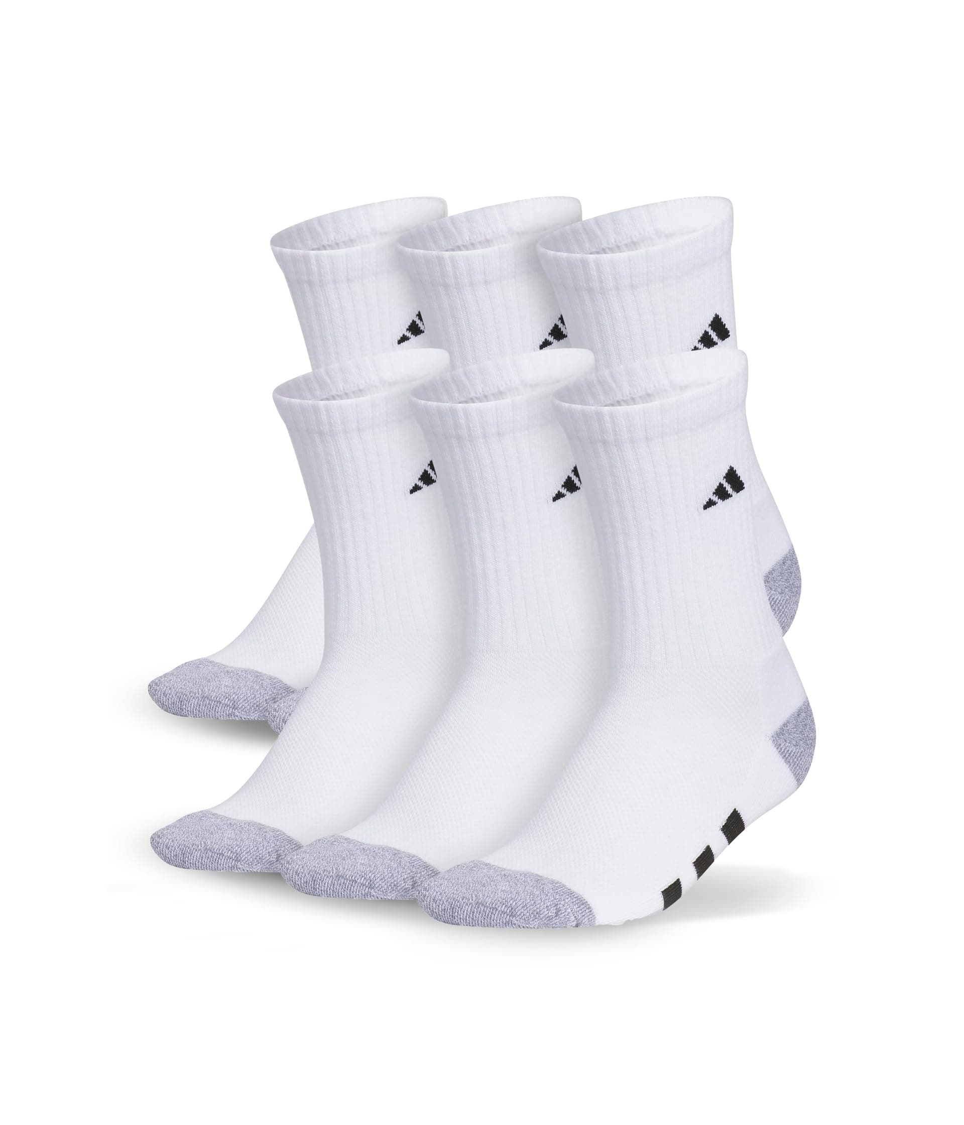 adidas Kids Athletic Cushioned 6-Pack Crew (Little Kid/Big Kid) — vista principal